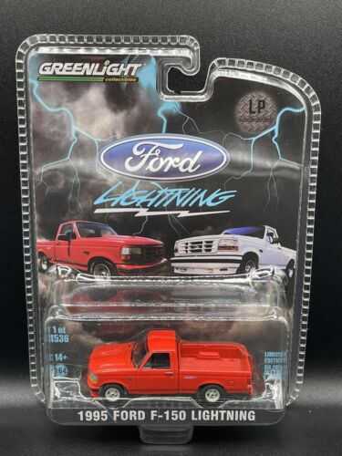 GREENLIGHT 1995 Ford F-150 Lightning Red Truck 1:64 Diecast Exclusive Release - Picture 1 of 6