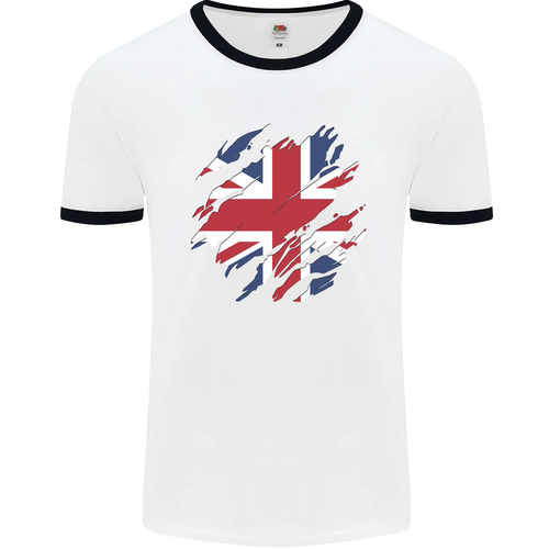 Cotton Traders vintage big England flag fleece rugby shirt