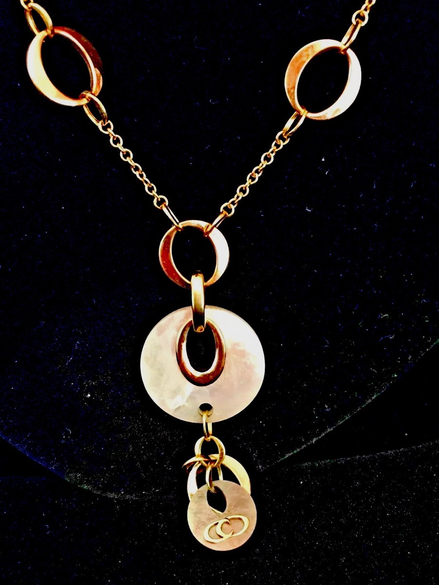 専用】Grace long necklace 【美品】　Chieko Xikui Diamond Necklace Chain, 18K Gold Plated Hip Hop Shark