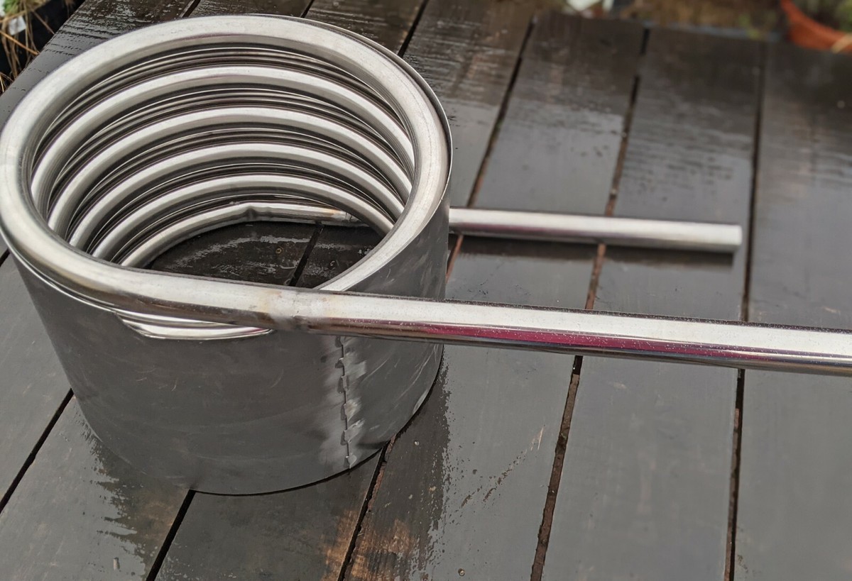 Extra wide water heater coil w/ fireguard - hot tub - 32mm tube stainless  steel | eBay