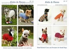 Dog coat/sweater knitting patterns - choice of 2 - sizes in full description