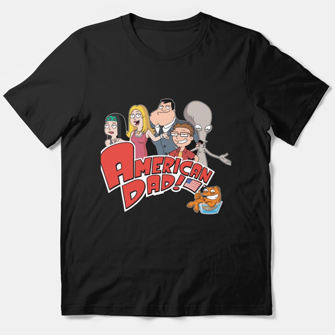 American Dad Family With Logo T-Shirt