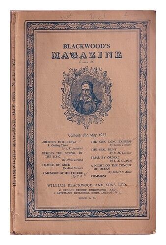 WILLIAM BLACKWOOD & SONS LTD Blackwood's Magazine May 1953 No 1651 Vol 273 1953 - Imagen 1 de 1