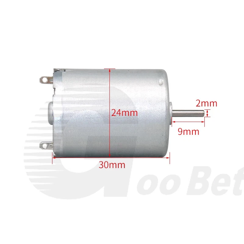 Micro 370 Electrical Motor B3 High Speed DC 3-6V 12000RPM Toy RC Car Boat Model - Image 2 of 4