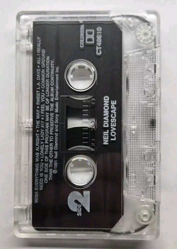 Lovescape Neil Diamond (Cassette, 1991, Columbia) - Picture 4 of 5
