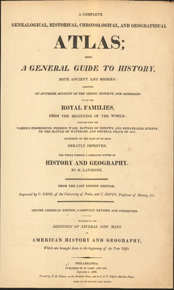 Mapa antiguo de América del Norte y del Sur de 1820 de Lavoisne ~ 21,8" x 17,6" coloreado a mano Foto 4 de 4
