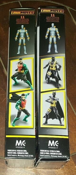 True Moves DC Batman Missions: BATMAN & ROBIN 12" Action Figures (2018, Mattel)