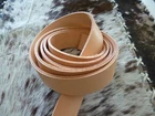 Leather strap sword belt belt strap 60-250 x 3 cm natural vegetable hallmark