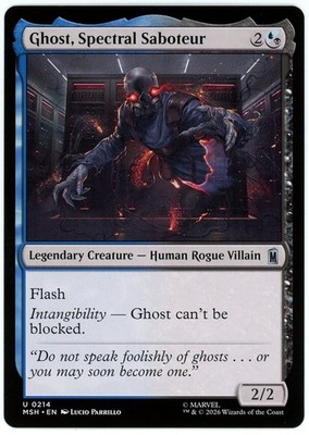 Ghost, Spectral Saboteur - 0214 - Marvel Super Heroes MSH - MTG NM/M