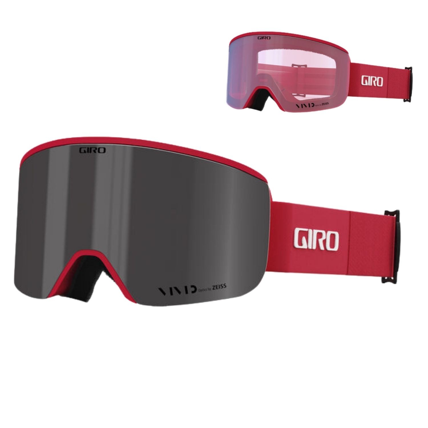 Giro Axis Skibrille zwei Glser S1S2 rot 30190₽