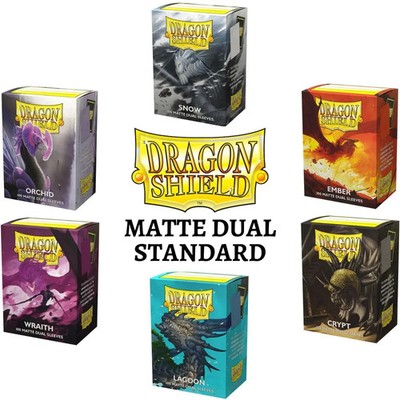Dragon Shield Dual Matte Sleeves - Standard Size Card Protectors (100 ct)