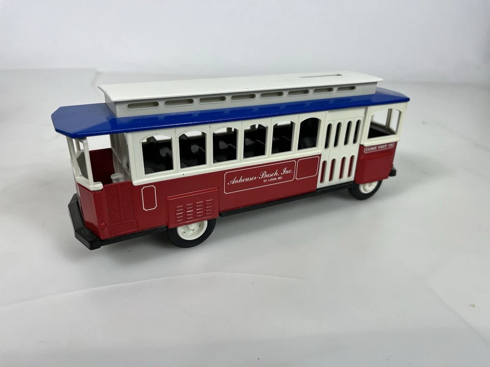 ERTL Anheuser Busch 1994 Diecast Trolly Car Coin Bank Foto 3 de 4