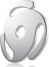 Facmogu 45 RPM Record Adapter, 7 Inch Vinyl Solid Aluminum Silver