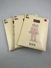  Lot of 3 BLOCH Women's Endura Footless Child Dance Tights Tan T0940G Size CHM