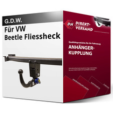 Für VW Beetle Fliessheck 9C1/1C1 (G.D.W.) Anhängerkupplung vertikal abnehmbar