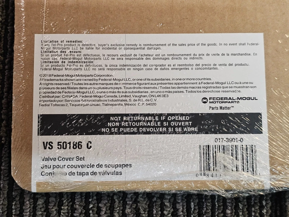 Junta de cubierta de válvula FEL-PRO VS 50186 C para Jeep J-2800 1965-1968 base 6 cilindros 3,8 L Foto 3 de 4