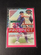 2025 Panini Prospect Edition Pink Velocity /79 Caden Grice Diamondbacks #162