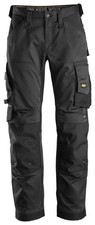 Snickers 6351 AllroundWork Stretch Loose Fit Work Trousers - Black - Size 50