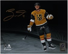 Jack Eichel Golden Knights Signed 8x10 Celebration Spotlight Photo