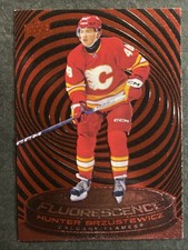 25-26 UD Series 2 Hockey Rookie Red Fluorescence F-28 Hunter Brzustewicz