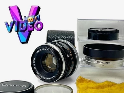[Near MINT w/ Hood Cap Filter] Canon FL 50mm f1.8 MF Standard Lens From JAPAN - Image 1 of 4