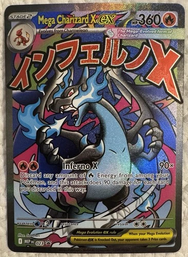 Mega Charizard X EX #23 Holo Pokémon Promo Card NM