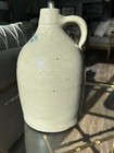 Stoneware jug by D. Foster & Co., Blackstone St., Boston - cobalt blue floral — photo 4