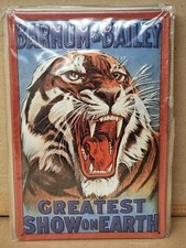 BLECHSCHILD  - METALLSCHILD  Tiger 20 x 30 cm