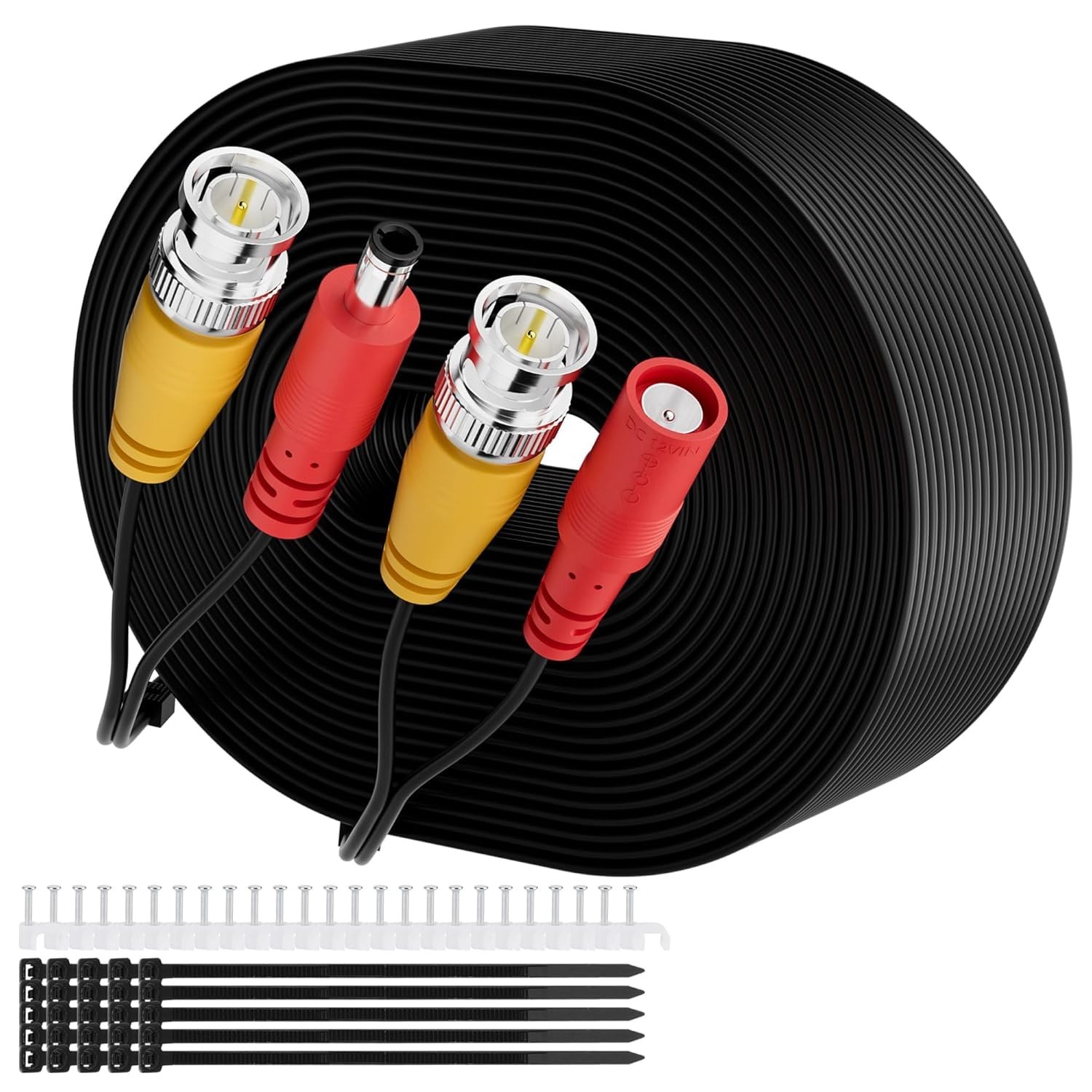 Bnc Cable 150 Ft All-in-One Siamese Video Power Security Camera Cable, Black ...