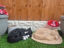 Rubber Latex Mould to Create this lovely  Cat Figure for your Garden, Hobby