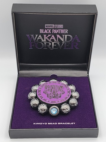 Bracciale perle Marvel Black Panther Wakanda Forever Kimoyo esclusivo Gamestop - Foto 3 di 13