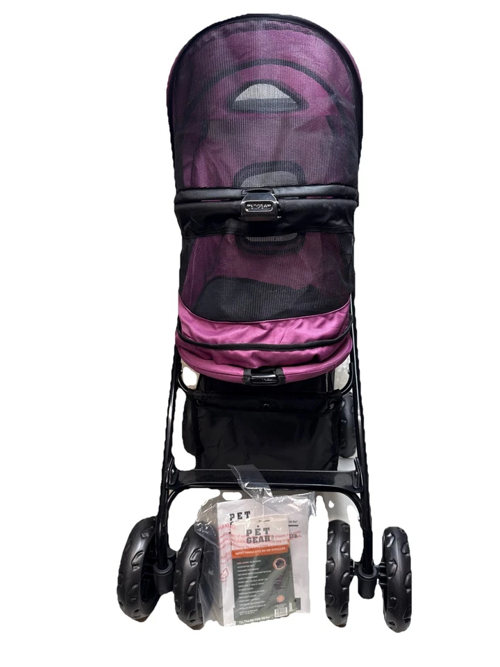 Pet Gear No-Zip Happy Trails Pet Stroller for Cats/Dogs, Zipperless Entry (New) - Image 3 of 4