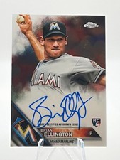 2016 Topps Chrome Brian Ellington Rookie RC Auto Autograph #RA-BE Marlins