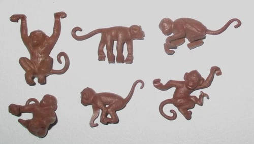 Marx 1950s Super Circus Vinyl Monkeys