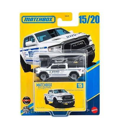2020 RAM Rebel NYPD Police Truck Matchbox Colectors 2025 MB1334 1