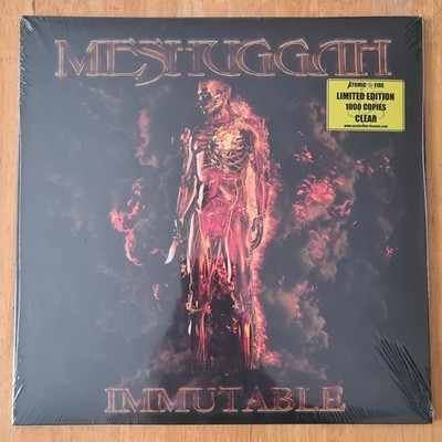 Meshuggah Immutable 2022 Atomic Fire Records 1st press *clear vinyl sealed*