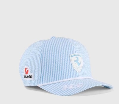 Ferrari F1 Racing Blue stripe Men Casual Outdoor Sports Baseball Cap Adjustable