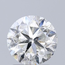 Cert. GIA Round Brilliant 2 Carat Natural Mined Diamond Loose I color I1 clarity 3690.00 per carat