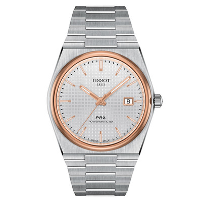 TISSOT PRX POWERMATIC 80 SS 40 MM TWO TONE AUTO WATCH T137.407.21.031.00