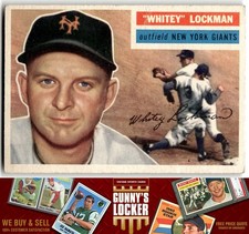 1956 Topps Whitey Lockman 205 New York Giants