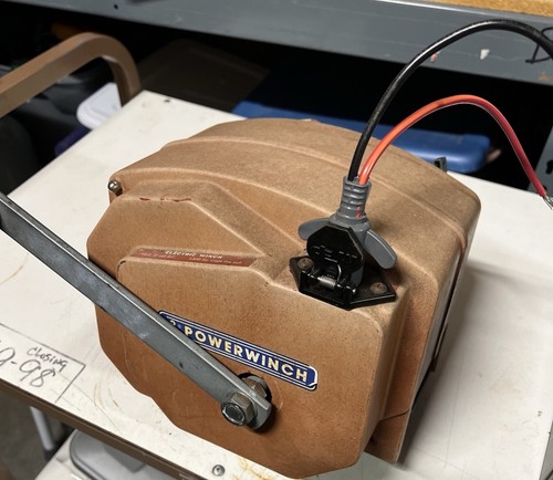 Powerwinch 712-C Electric Boat Trailer Winch 12V W Cut Cable Wiring Or Manual