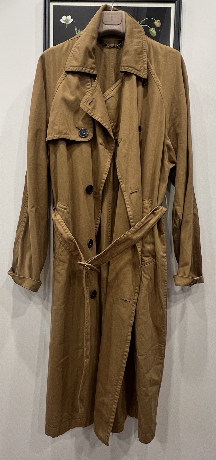 Dries Van Noten Women Minimalist Trench Coat Large