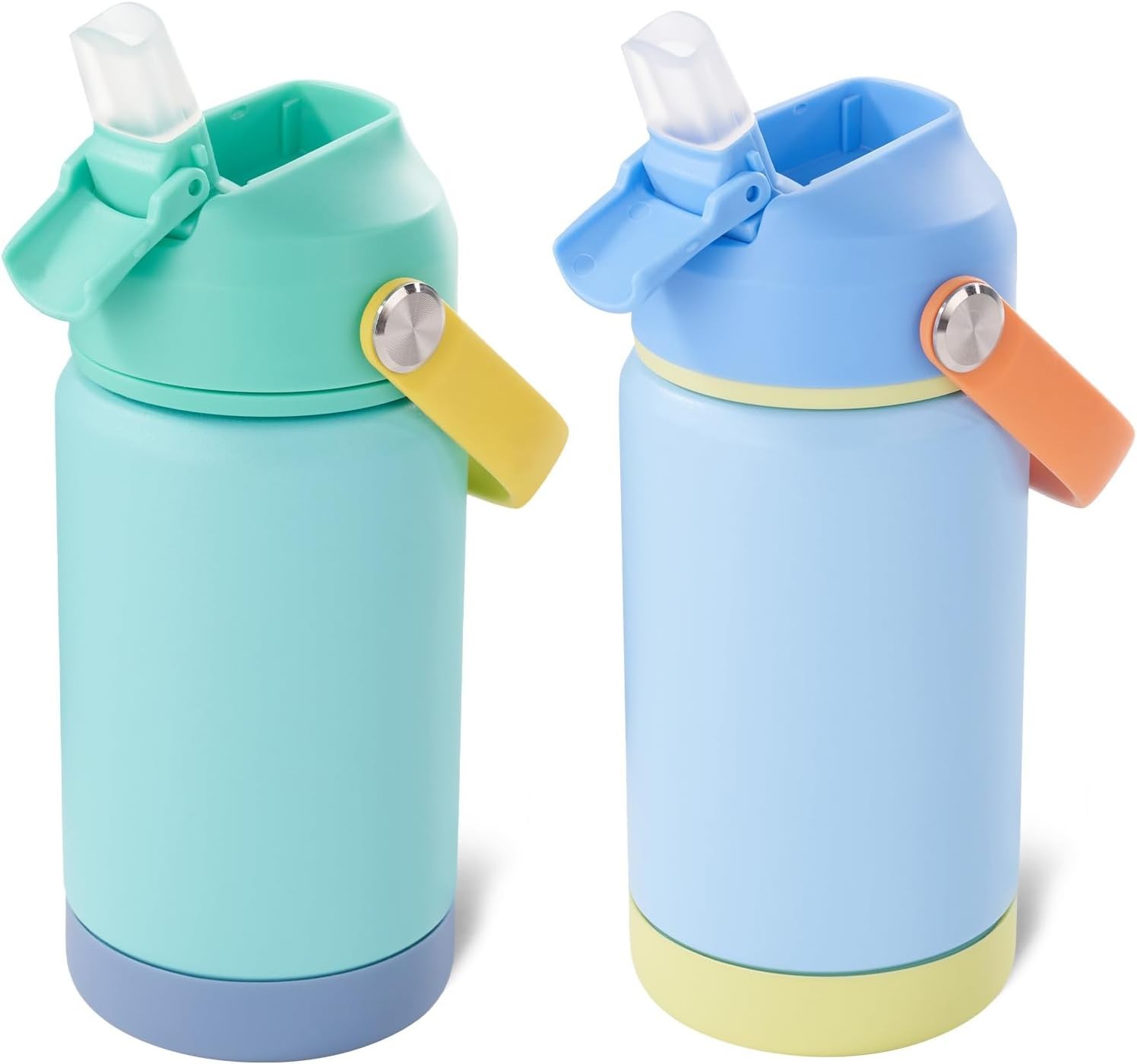 2 Pack, Stainless Steel Insulated Water Bottle For Kids,