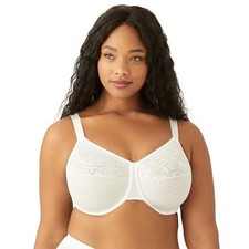 857210 WACOAL WOMEN'S VISUAL EFFECTS MINIMIZER BRA WHITE SIZE 38DD