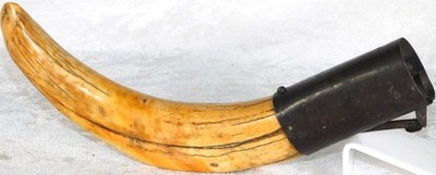 Antique Large 1800's B.E.P.W.F Germany Hog Boar Tusk Table Cigar Cutter 9 1/2''