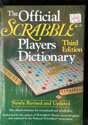 The Official Scrabble Players Dictionary by Merriam-Webster New Sealed Book
