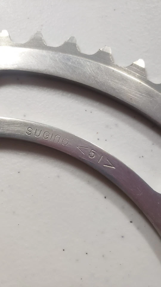 Plato de colección Sugino Mighty Competition 51t 51 dientes aleación 144 BCD NUEVO EN STOCK nuevo Foto 3 de 4