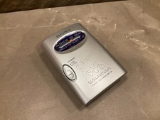 Sony SRF-59 AM/FM Walkman Radio Silver with Belt Clip Tested Working