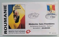Romania Bucarest 1990 FDC First Day Cover Doctors Without Borders