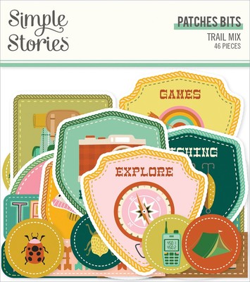 3 Pack Trail Mix Bits & Pieces Die-Cuts 46/Pkg-Patches MIX20320